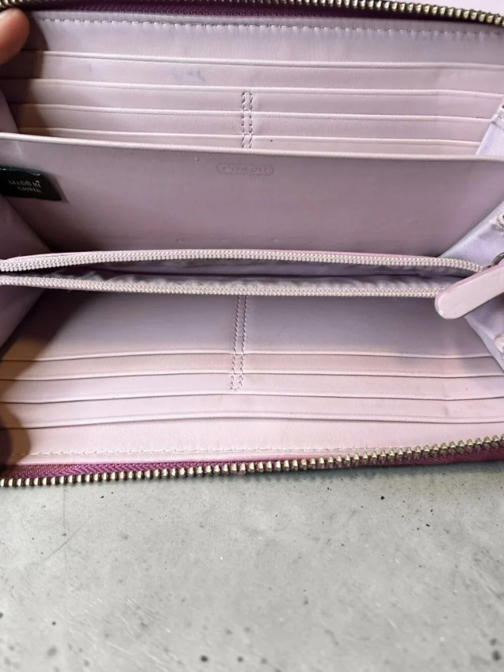 Coach Signature Accordion Wallet